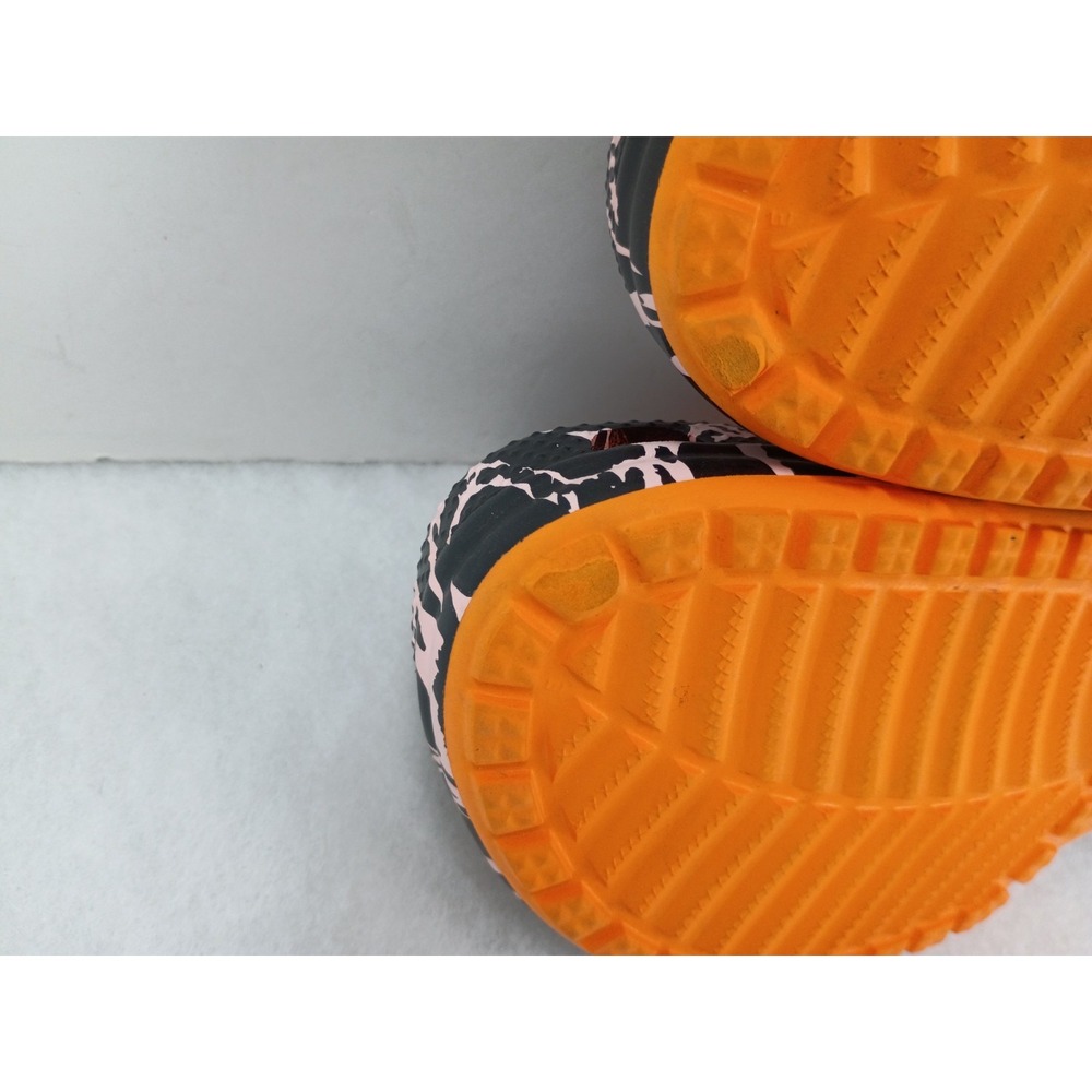 Crocs Mens 9 Womens 11 Classic Clog Stance B. Thom Floral Leaf Orange Pink Black - Picture 8 of 9